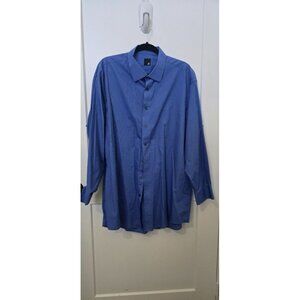 J.Ferrar Slim Fit Mens Button-Up XXL Blue Dress Shirt